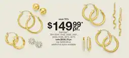 JC Penney Earrings‡◊ offer