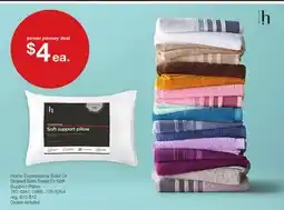 JC Penney Home Expressions Solid Or Striped 59 Towel Or Soft Support Pillow offer