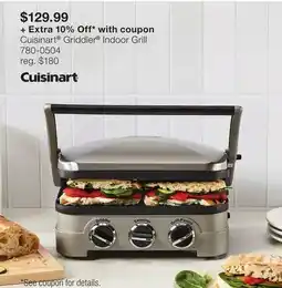 JC Penney Cuisinart Griddler Indoor Grill offer