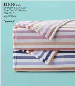 JC Penney Bearpaw Super Cozy Twin/Twin XL Blanket offer