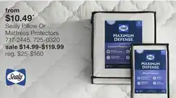 JC Penney Sealy Pillow Or Mattress Protectors offer