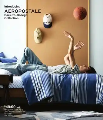 JC Penney Aeropostale Block Stripe Twin/Twin XL Comforter Set offer