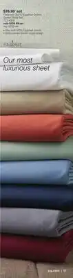 JC Penney Fieldcrest 500TC Egyptian Cotton Queen Sheet Set offer