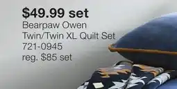 JC Penney Bearpaw Owen Twin/Twin XL Quilt Set offer