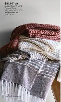 JC Penney Indigo Road Rhea Or Ramira Throw offer