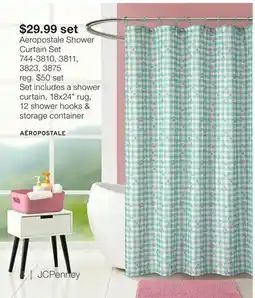 JC Penney Aeropostale Shower Curtain Set offer
