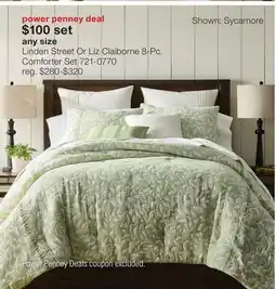 JC Penney Linden Street Or Liz Claiborne 8-Pc. Comforter Set offer
