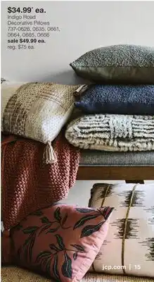 JC Penney Indigo Road Decorative Pillows offer