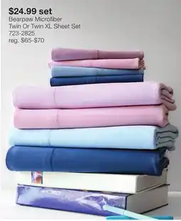 JC Penney Bearpaw Microfiber Twin Or Twin XL Sheet Set offer