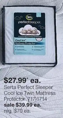 JC Penney Serta Perfect Sleeper Cool Ice Twin Mattress Protector offer
