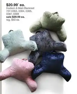 JC Penney Hudson & Main Backrest offer