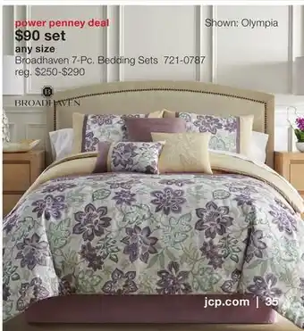 JC Penney Broadhaven 7-Pc. Bedding Sets offer