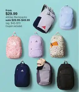 JC Penney adidas Backpacks offer