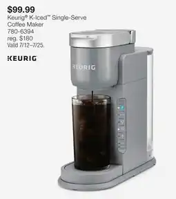 JC Penney Keurig K-Iced Single-Serve Coffee Maker offer