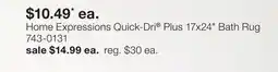 JC Penney Home Expressions Quick-Dri Plus 17x24 Bath Rug offer