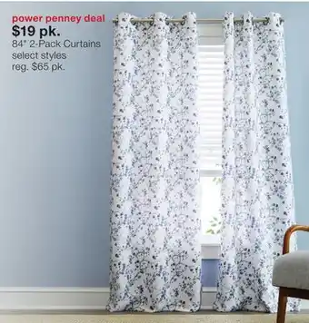 JC Penney 84 2-Pack Curtains offer
