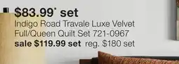 JC Penney Indigo Road Travale Luxe Velvet Full/Queen Quilt Set offer