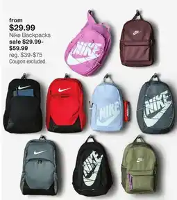 JC Penney Nike Backpacks offer