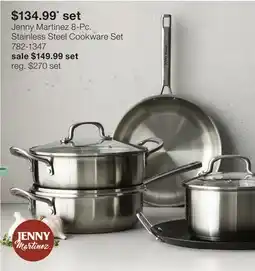 JC Penney Jenny Martinez 8-Pc. Stainless Steel Cookware Set offer