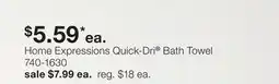 JC Penney Home Expressions Quick-Dri Bath Towel offer