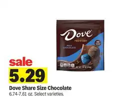 Meijer Dove Share Size Chocolate offer