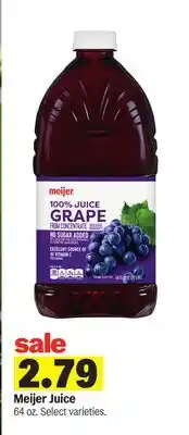 Meijer Meijer Juice offer