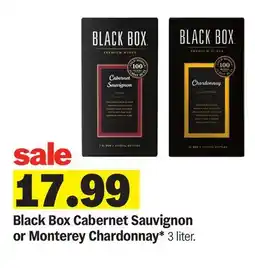 Meijer Black Box Cabernet Sauvignon or Monterey Chardonnay offer