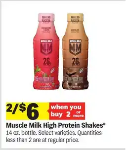 Meijer Muscle Milk High Protein Shakes offer