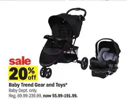 Meijer Baby Trend Gear and Toys offer
