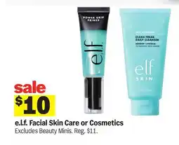 Meijer e.l.f. Facial Skin Care or Cosmetics offer