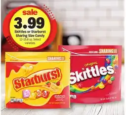 Meijer Skittles or Starburst Sharing Size Candy offer