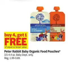 Meijer Peter Rabbit Baby Organic Food Pouches offer