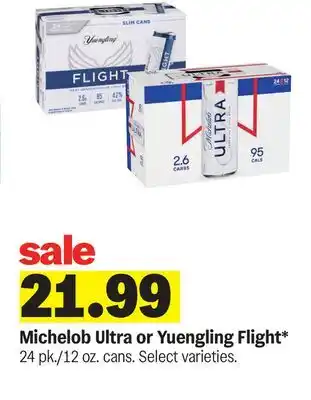 Meijer Michelob Ultra or Yuengling Flight offer