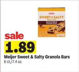 Meijer Meijer Sweet & Salty Granola Bars offer