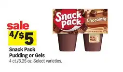 Meijer Snack Pack Pudding or Gels offer