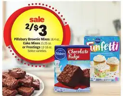Meijer Pillsbury Brownie Mixes 18.4 oz., Cake Mixes 15.25 oz. or Frostings 12-16 oz offer
