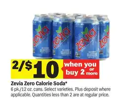 Meijer Zevia Zero Calorie Soda offer