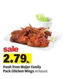 Meijer Fresh from Meijer Family Pack Chicken Wings offer