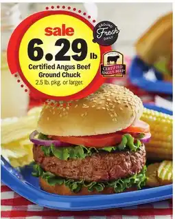 Meijer Certified Angus Beef Ground Chuck offer