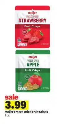 Meijer Meijer Freeze Dried Fruit Crisps offer