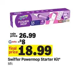 Meijer Swiffer Powermop Starter Kit offer