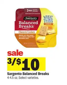 Meijer Sargento Balanced Breaks offer