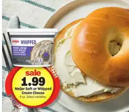 Meijer Meijer Soft or Whipped Cream Cheese offer