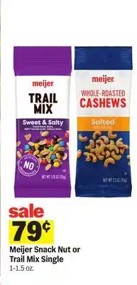 Meijer Meijer Snack Nut or Trail Mix Single offer