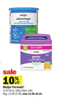 Meijer Meijer Formula offer