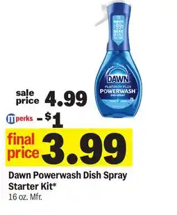 Meijer Dawn Powerwash Dish Spray Starter Kit offer