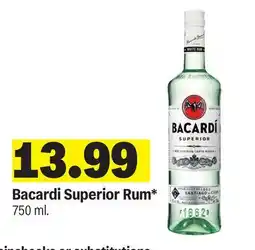 Meijer Bacardi Superior Rum offer