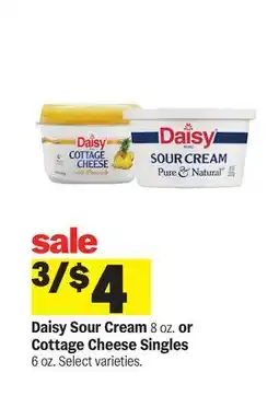Meijer Daisy Sour Cream 8 oz. or Cottage Cheese Singles offer