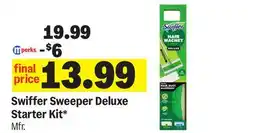 Meijer Swiffer Sweeper Deluxe Starter Kit offer