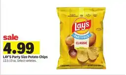 Meijer LAY'S Party Size Potato Chips offer